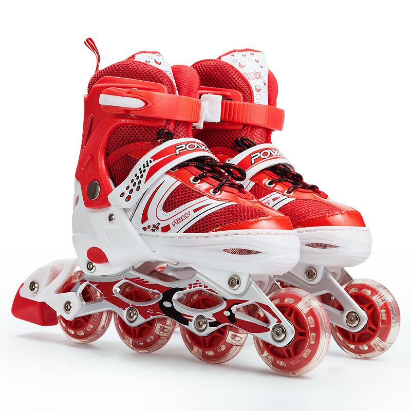 Children's roller skates PVC wheel complete set, roller skates, roller skates for men and women, adjustable wheels, factory wholesale