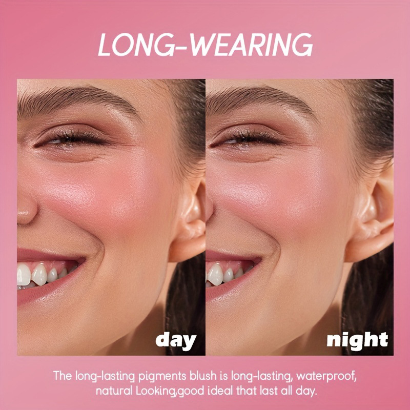 Best-selling 4-color waterproof dual-purpose liquid blush eyeshadow powder for natural and delicate lip and cheek contouring details Picture