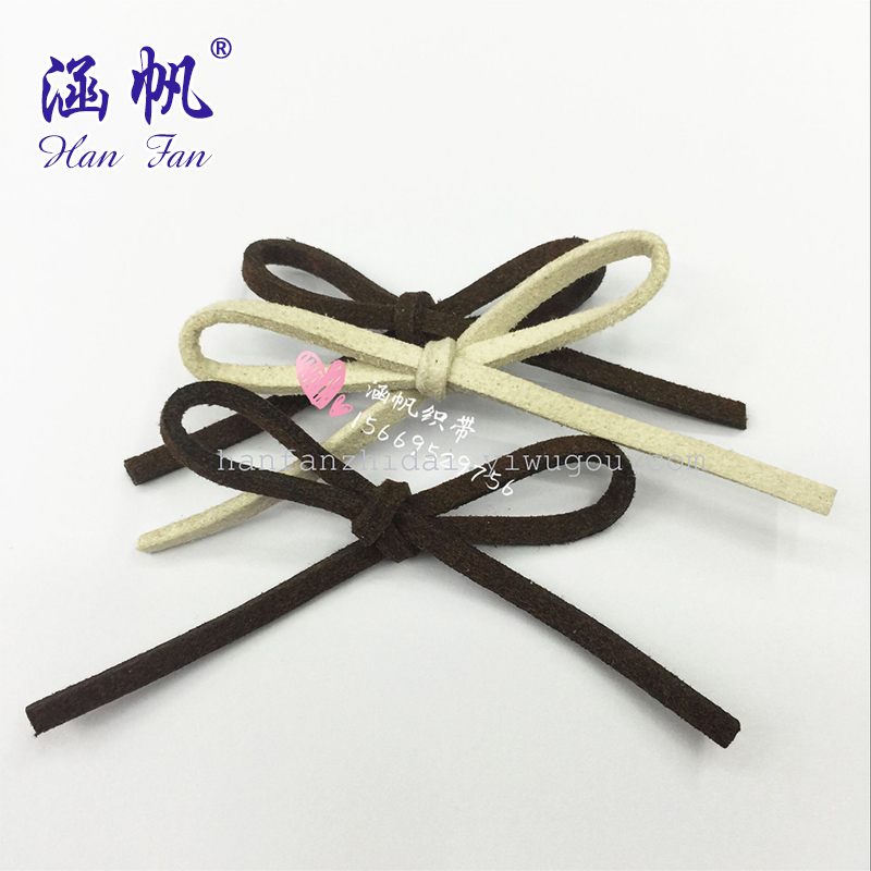 Leather rope, string, bow, Korean hair clip, headwear, leather ring, leather band accessories Specification image