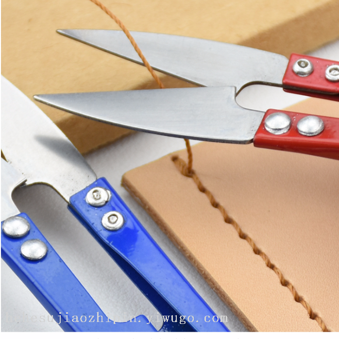 小纱剪剪线头小剪刀十字绣U型剪弹簧纱剪学生手工小号裁缝diy工具