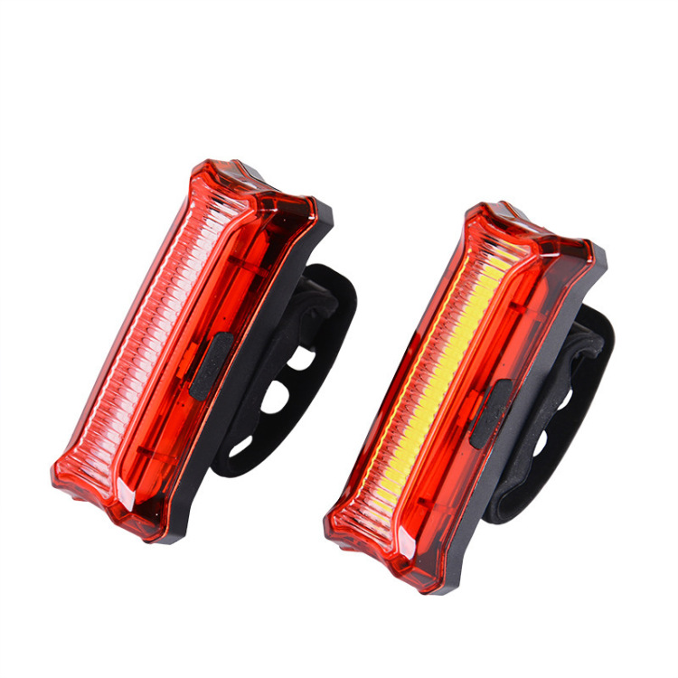 2255+1861 faros de bicicleta recargables conjunto de luces traseras conjunto de luces de bicicleta faros de bicicleta advertencia de seguridad luz trasera details Picture