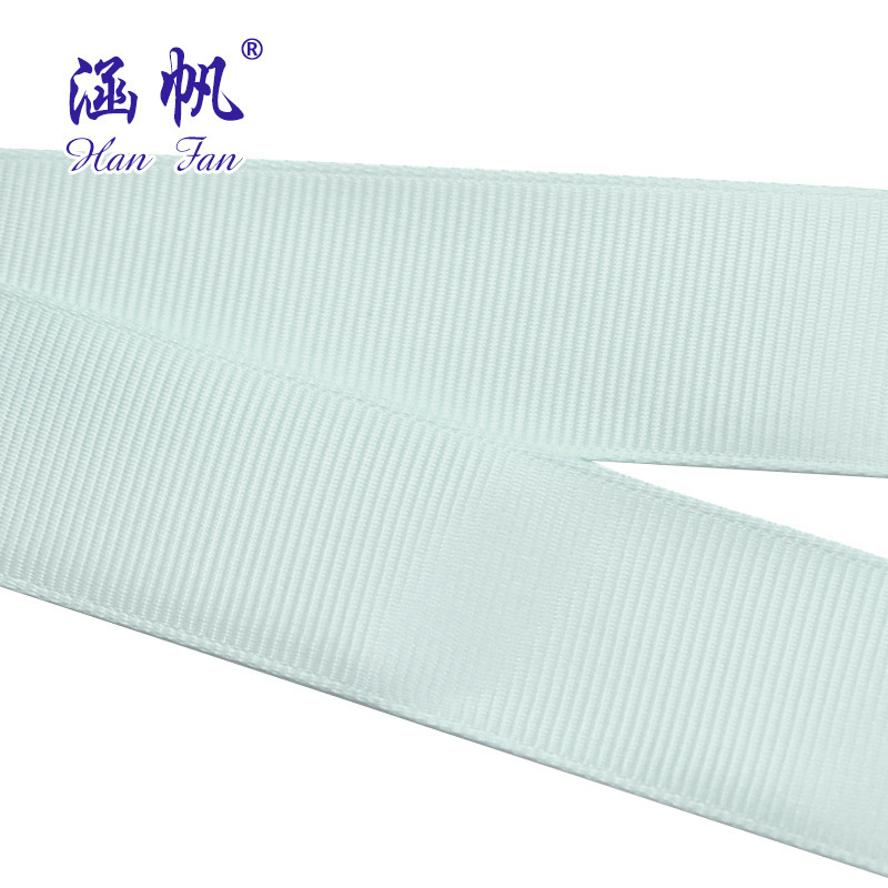 8154# Multi-specification ribbed tape with gold foil printing, light blue and green gift, cake box, clothing decoration tape Application Scenario