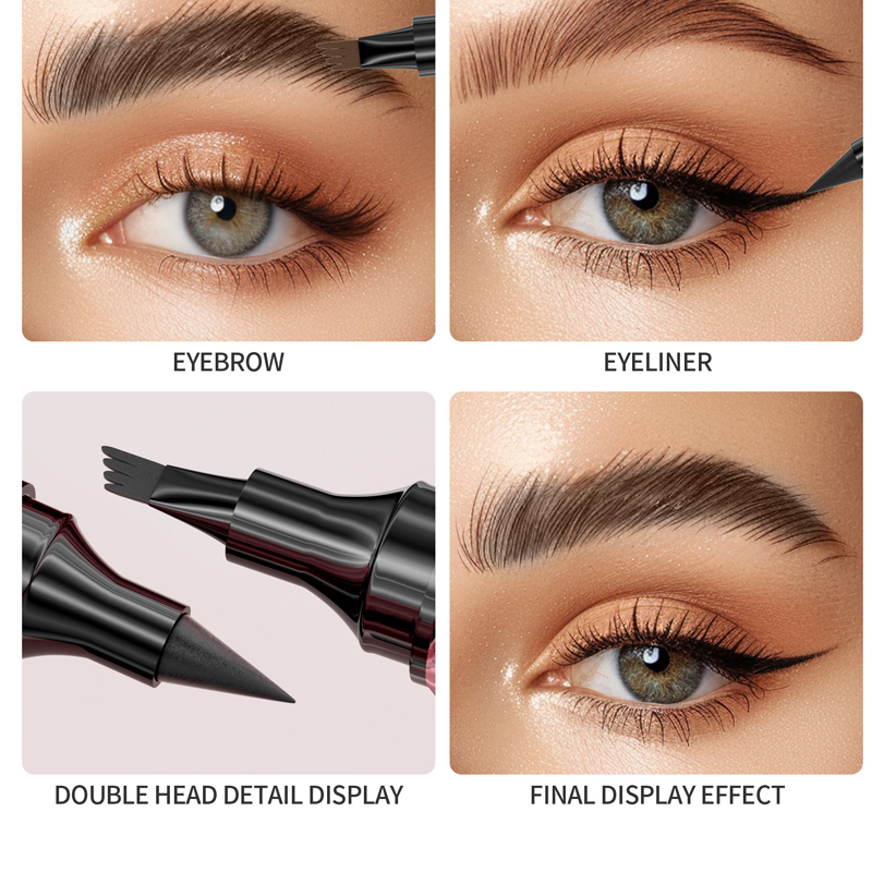 ويتم تركيب أقلام العين البرية المضادة للماء من أربعة شكة مزدوجة الرأس بدون نزيف طبيعي Item Picture