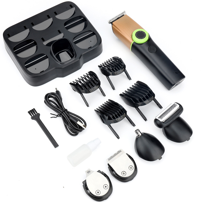 刀头可调五合一男生多功能电动理发器专业体毛修剪器鼻毛器套装细节图