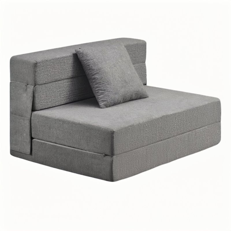 Foldable bed, single and double vacuum compression tatami, simple lazy sofa bed for small living room Application Scenario