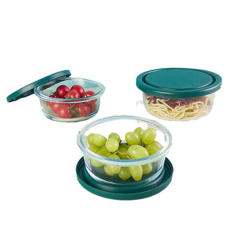 Round lunch boxes, insulated lunch boxes, glass food-grade lunch boxes, microwave oven-safe boxes, gift wholesale Application Scenario
