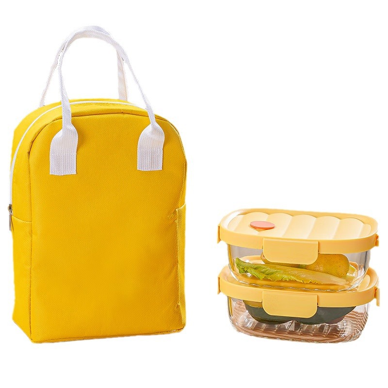 Lingbo Weibu heat-resistant food storage box two-piece set B High boron food storage box Office worker lunch box Application Scenario