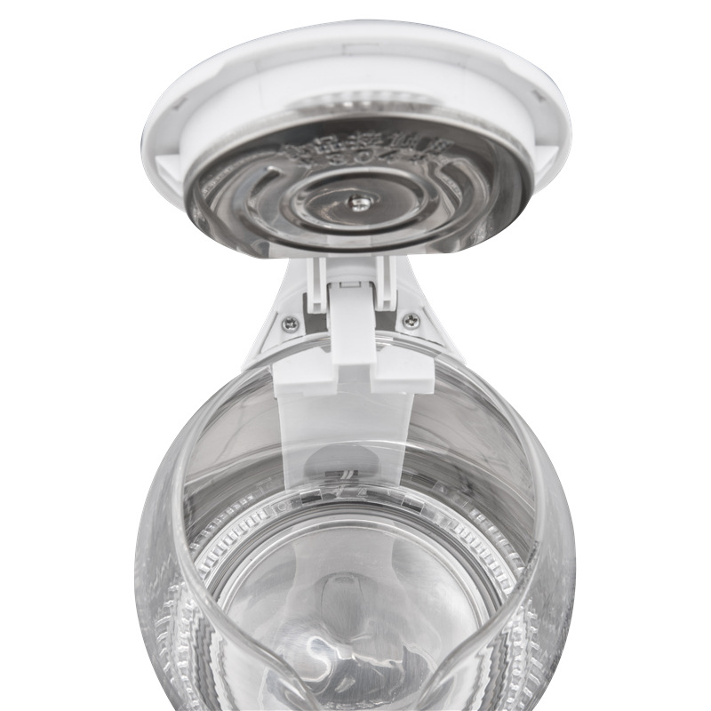 Foreign trade cross-border high borosilicate glass 1.8L2.0L stainless steel purple LED light Lianjiang Rapid electric kettle Factory Source factory Specification image