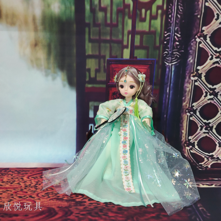 New 30-centimeter Chinese-style Hanfu Barbie doll smart voice princess girl set gift children's toy Application Scenario