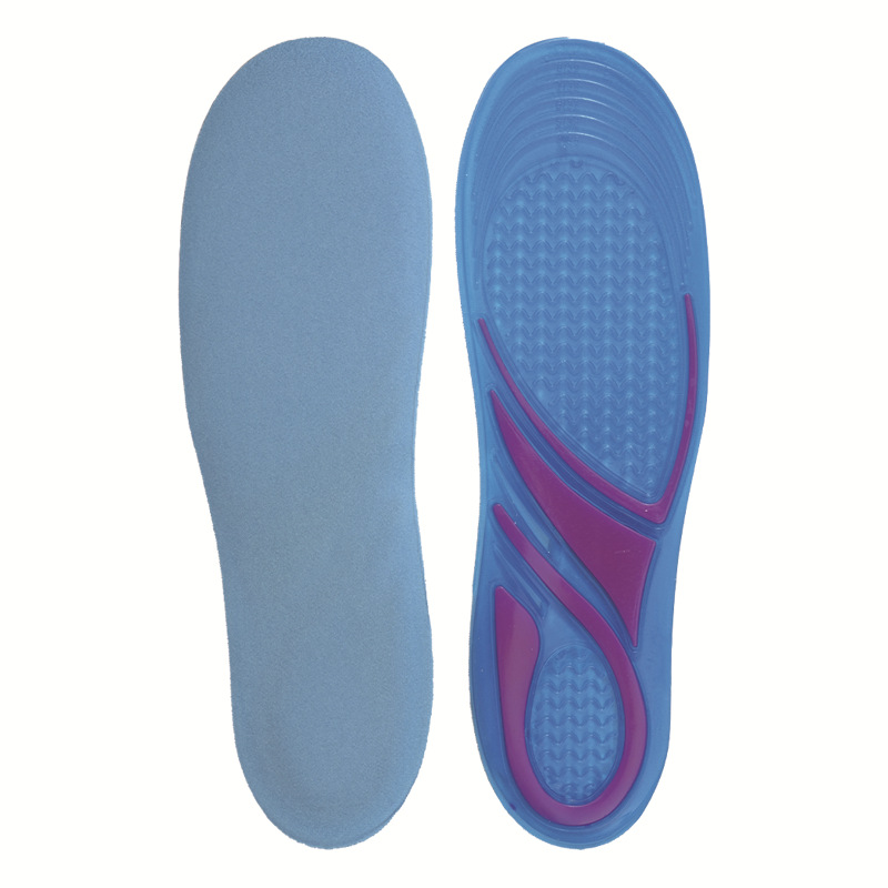 Thickened velvet silicone shock-absorbing sports insoles for men and women, anti-slip full insoles for spring and summer running, breathable basketball military training insoles Application Scenario