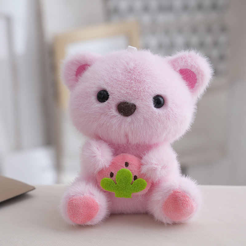 新款四寸夹抓娃娃机精品机毛绒玩具公仔钥匙扣可爱玩偶钥匙小挂件