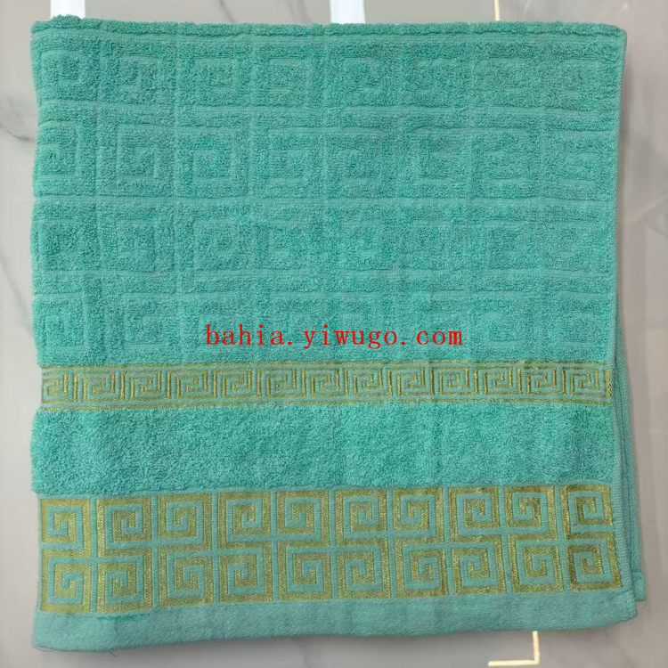 bahia Hotel Bath towels, bath towels, household absorbent wrap towels, 90*170cm, large-sized embroidered cotton bath towels Item Picture