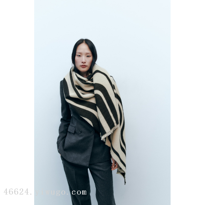 Wholesale of new in-stock export scarves, e-commerce live streaming, supply chain, jacquard details Picture