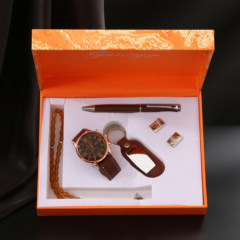Luz transfronteriza lujo de gama alta tapa abierta caja de regalo de negocios para hombres regalo de festival de otoño de medio grado acompañante de lujo caja de regalo de mano conjunto de regalo details Picture