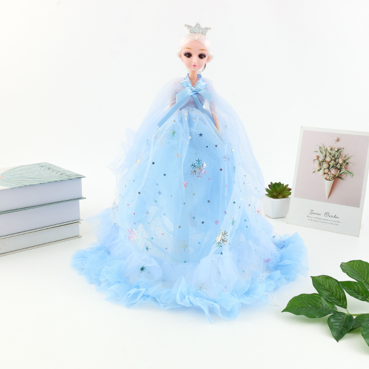 Large doll set gift box, children and girls' toy gifts, sweet Barbie doll wedding dress, princess wholesale details Picture