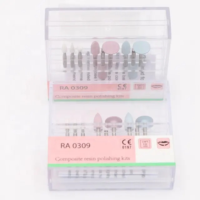 Porcelain polishing kits, dental composite resin polishing kits, dental silicone rubber polishing instruments for export details Picture