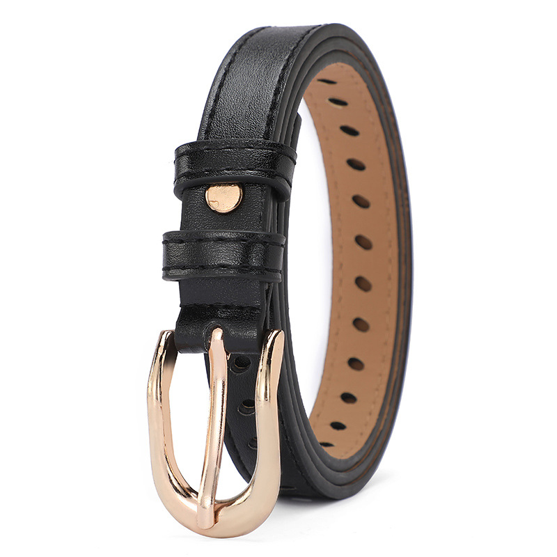 Hollowed-out women's needle-buckle belt, simple and versatile decorative fine belt, Korean student jeans strap in stock wholesale Application Scenario