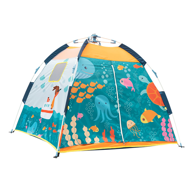 Children's automatic tent, indoor princess, boy and girl play house, baby's home castle, portable toy house tent Application Scenario