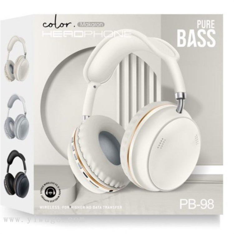 Makaron wireless Bluetooth headphones offer pure bass, high-definition transmission, and are available in 6 fashionable colors details Picture