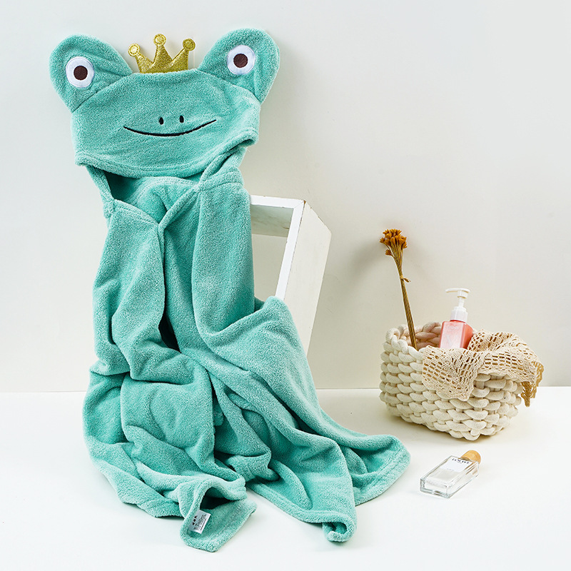 The best-selling coral fleece frog Prince home bathrobes and cute hooded capes on major cross-border e-commerce platforms Item Picture