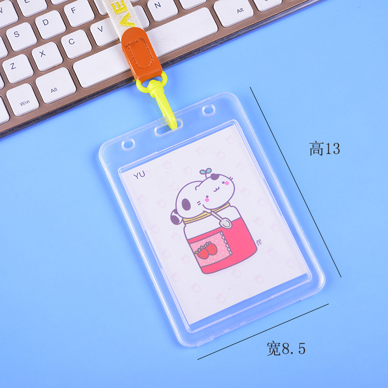 ins card case wholesale, super cute card ventilation student card case, transparent plastic access control card case, work ID card case details Picture