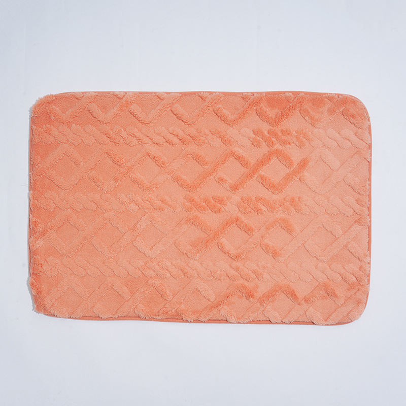 Wholesale of in-stock door MATS, carpets, anti-slip MATS, water-absorbing jacquard floor MATS, solid-color living room and bedroom bedside floor MATS, and carpets Item Picture