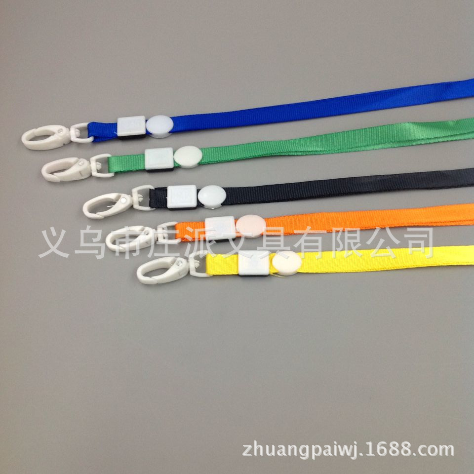 1cm plastic hook ribbon name tag hanging rope, hanging rope, gold thread strap, work ID card sleeve strap, brand rope, name tag rope Item Picture