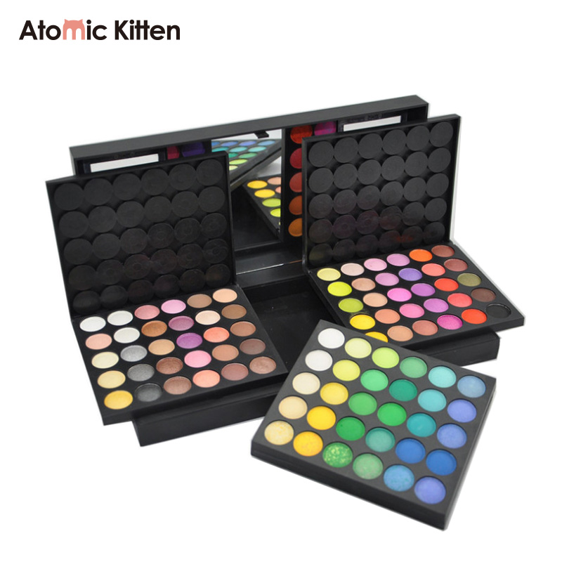 High-quality factory OEM/ODM can customize 108-color luminous metallic matte dry powder formula glitter high-color eyeshadow palettes Specification image