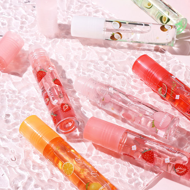 Fruit water lip gloss, glass lip gloss, transparent liquid, long-lasting luster, moisturizing and transparent Item Picture