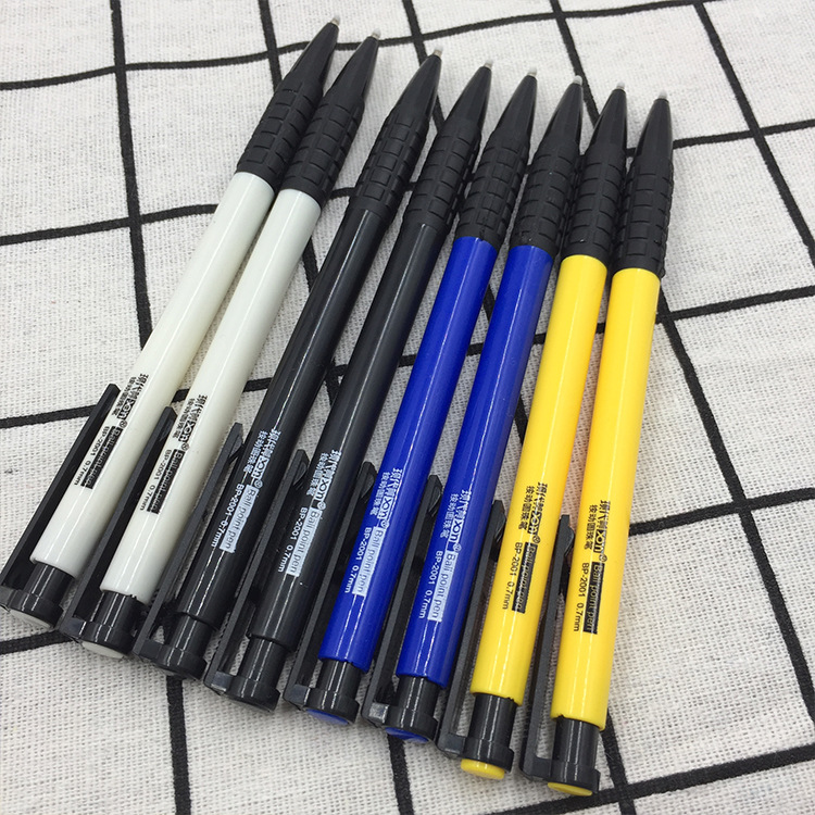 Factory direct sales of modern beauty office stationery, student supplies, plastic press ballpoint pens, gel pens, ballpoint pens, blue Application Scenario