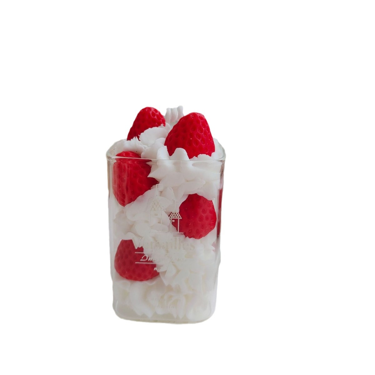 Fruit yogurt cups, scented candles, strawberry square cups, creative birthday gifts, cross-border bestsellers, soy wax scented ornaments Application Scenario