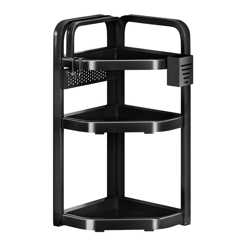 Kitchen storage rack, household large-capacity seasoning storage rack, floor-standing or wall-mounted multi-layer storage rack Specification image