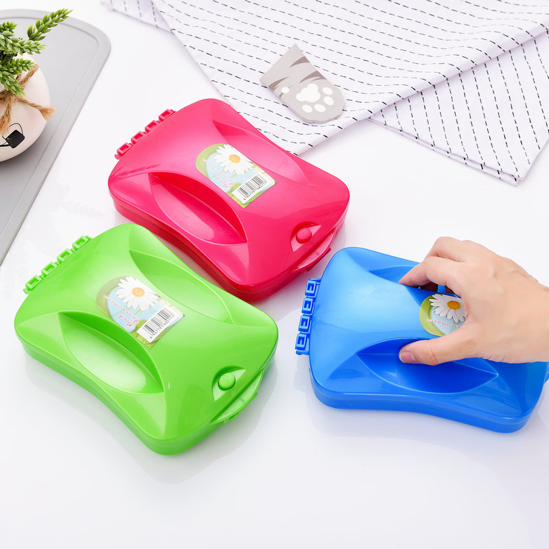 多功能地毯清洁刷 三排手抓软毛除尘粘毛滚 易清洗防静电多滚轮