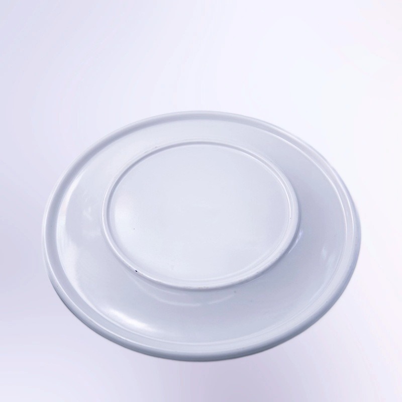 跨境密胺盘子餐厅蓝色菜盘蛋形盘深盘塑料西餐餐盘商用批发细节图