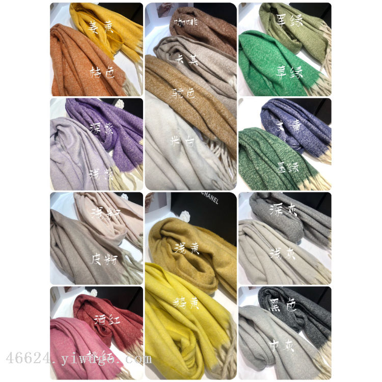 Nuevo en stock bufandas transfronterizas al por mayor comercio electrónico en vivo marshmallow arroz por color liso barba gruesa Application Scenario