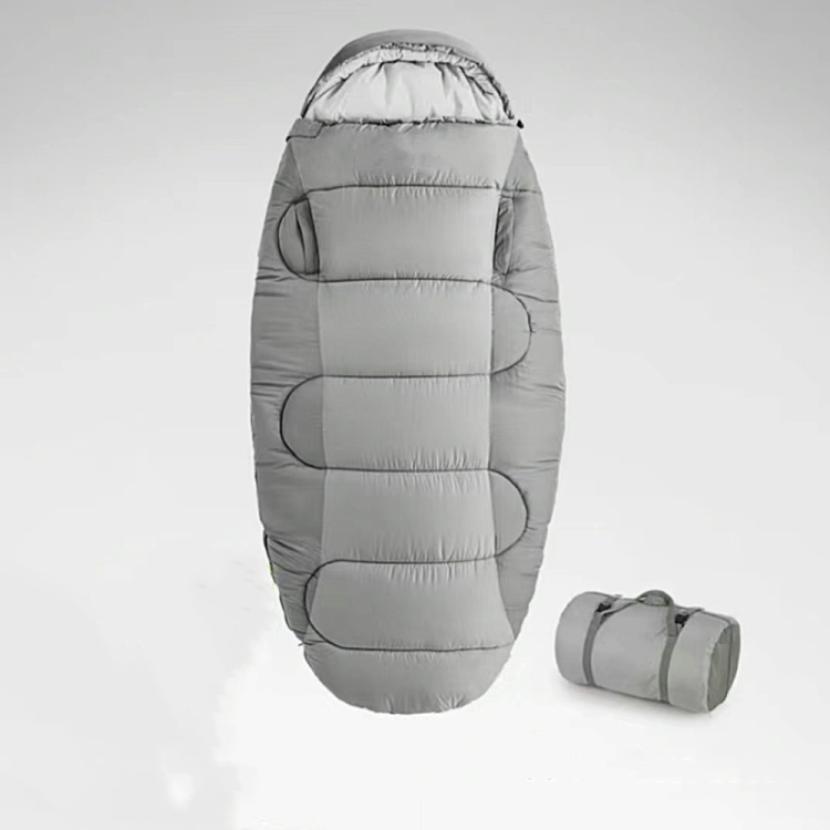 The sleeping cake can be extended into an egg-shaped sleeping bag for outdoor camping. The thickened cold-proof down sleeping bag for autumn and winter is portable for adults for camping details Picture