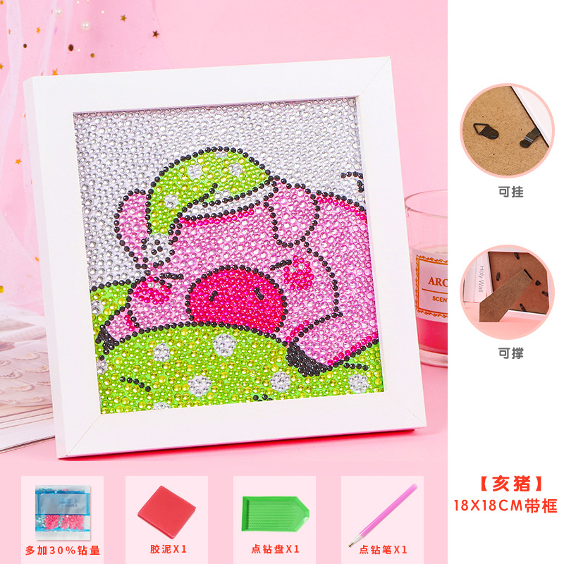 钻石画、皮画实物图