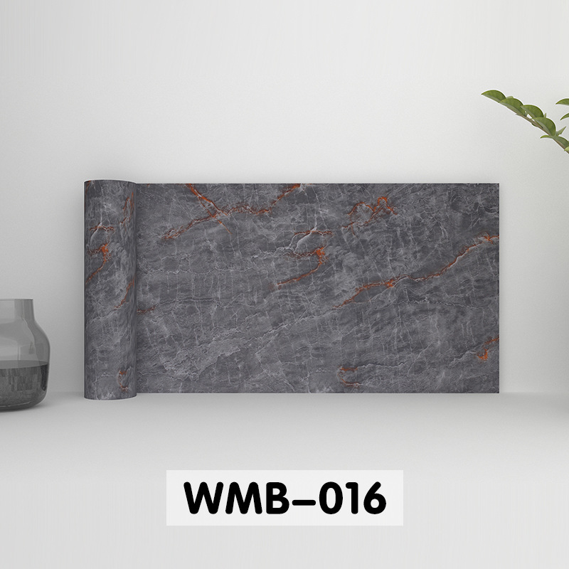 Wholesale self-adhesive marble-patterned roll stickers, waterproof, oil-proof, high-temperature resistant kitchen furniture renovation wallpaper from the manufacturer Item Picture