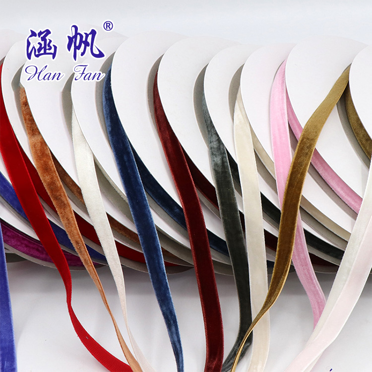 The velvet decorative tape is soft and delicate, with a touch and multiple colors to choose from. It is made of home handcrafted materials and is 50 meters long details Picture