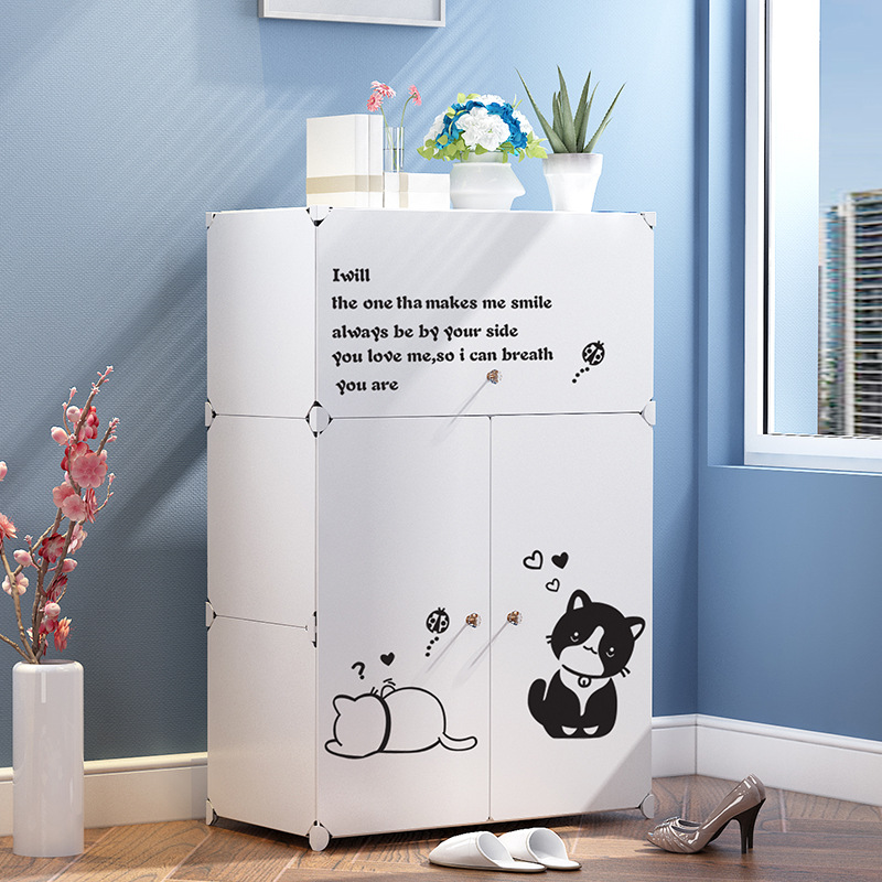 白色收纳柜叠加储物柜床头柜斗柜大容量家用收纳