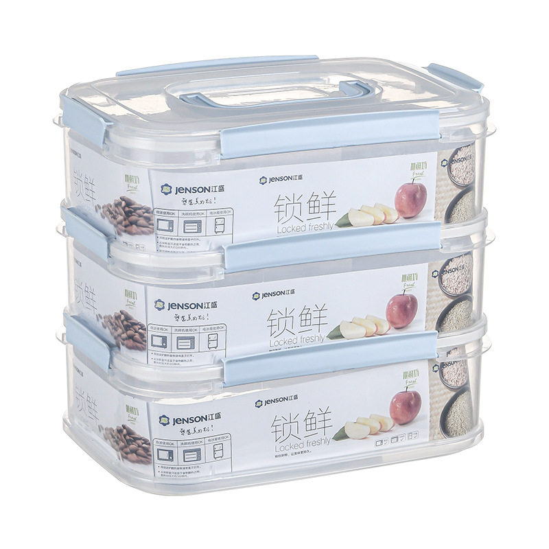 Customized plastic hand-held food storage box sets, large rectangular square food storage boxes, food-grade refrigerator storage boxes from the manufacturer Application Scenario