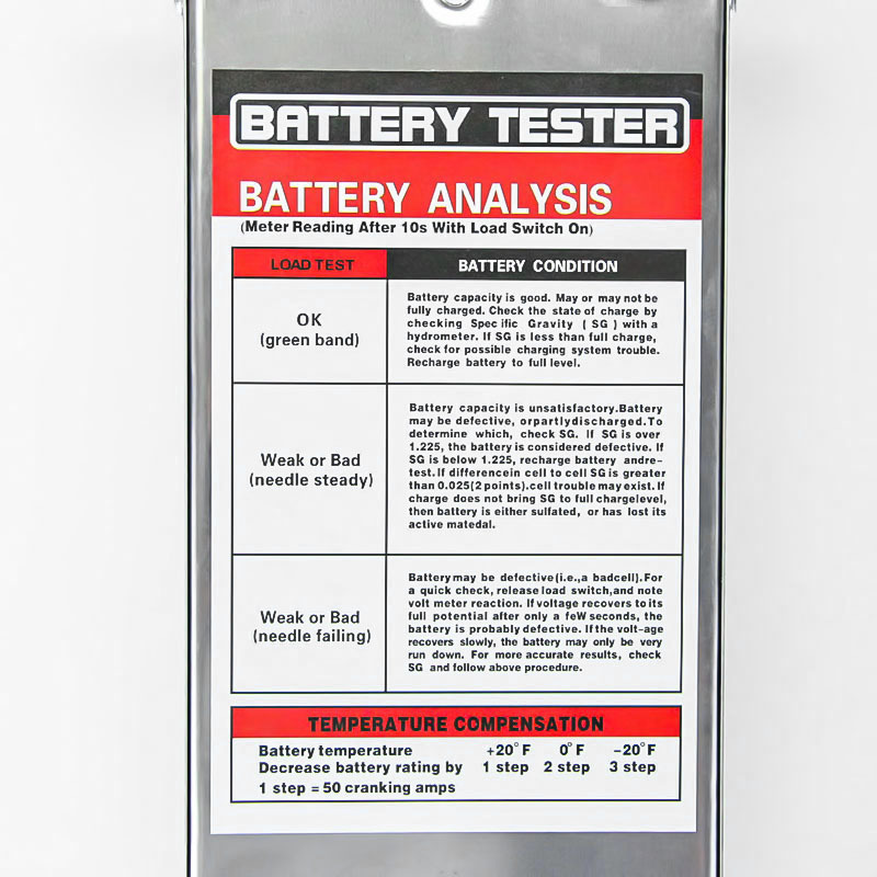 Automobile battery testing instrument, battery quality detection instrument, electric bike battery capacity testing instrument, discharger Specification image