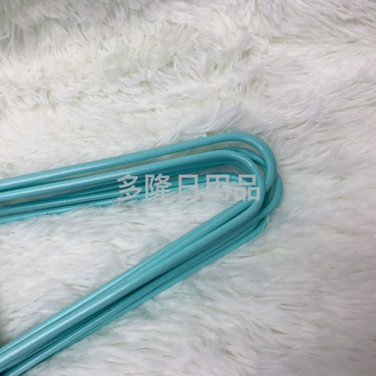 0057 Thickened and thickened clothes hanger, plastic clothes hanger, girls' clothes hanger, dormitory clothes hanger, family clothes hanger details Picture