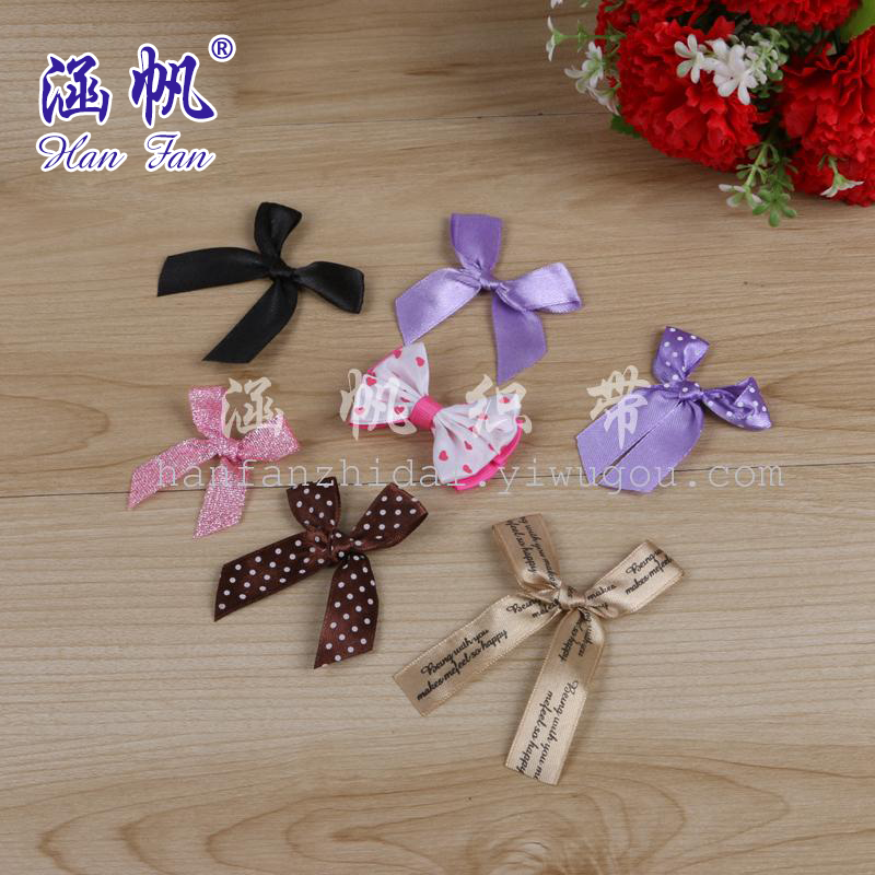 Top-quality purple ribbon bow tie accessories, retro tie decoration, fashionable and elegant accessories Specification image
