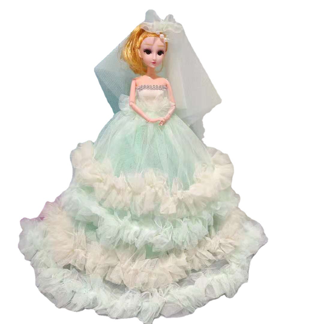 Four-layer wedding dress, Yuexin Barbie Princess, girl, children's game toy, 50cm realistic doll, pendant, gift Application Scenario