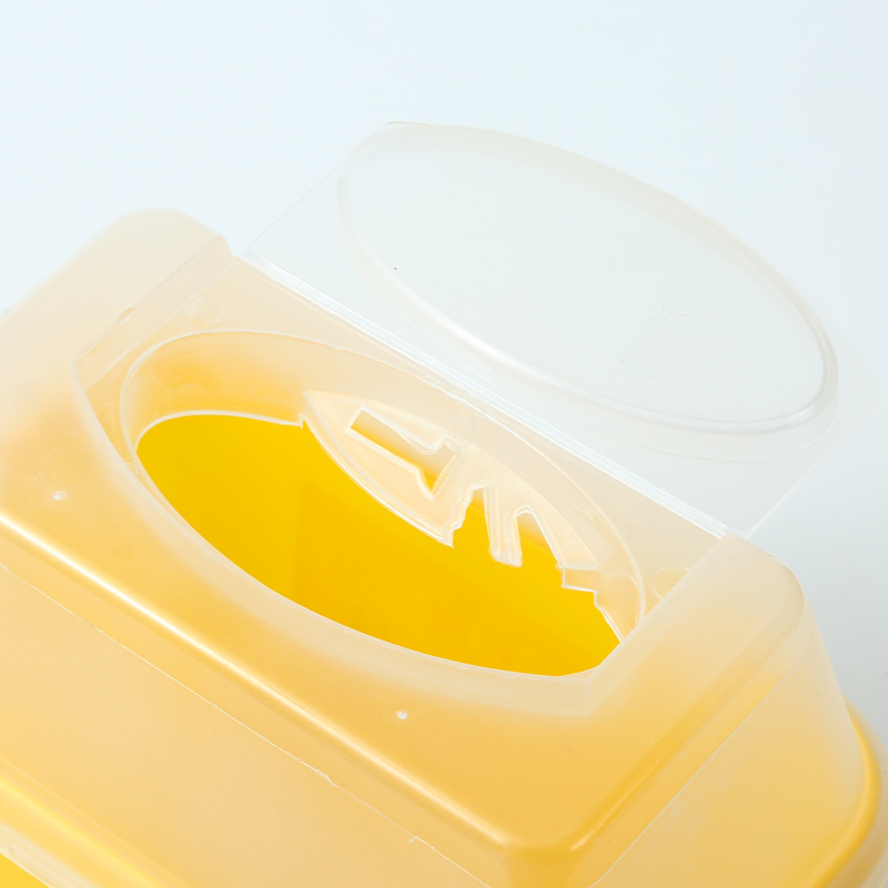 Hospital clinic disposable medical 7L sharp tool box, flip lid, push lid, square sharp tool box, needle box, syringe Specification image