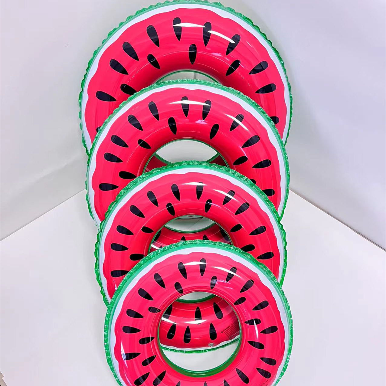 Watermelon swimming rings, thickened adult armpit rings, inflatable life rings, water rafting, children's watermelon swimming rings wholesale Specification image