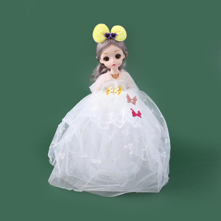 Cross-border bow wedding dress doll, ice and snow princess, children's toy, girl gift, doll, with movable hands and feet Item Picture