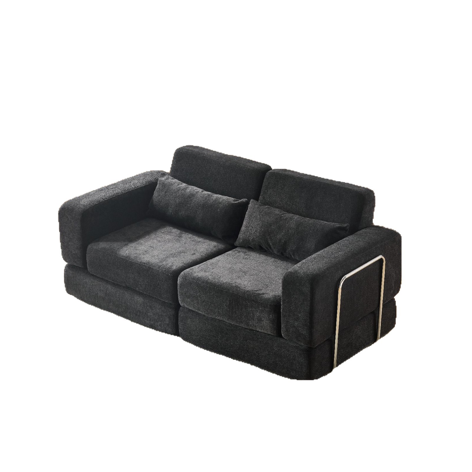 Fabric sofa, home living room, small apartment, compression sofa, rental house, single and double person sofa, dual-purpose folding sofa bed Application Scenario