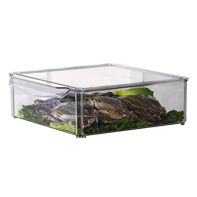 PET kitchen refrigerator storage box seven-piece set, storage set, fruit and vegetable preservation box with lid, snack storage box wholesale Application Scenario